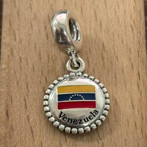 Pandora Venezuela Flag Charm Pendant, S925 Silver Bracelets